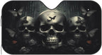Skull Car Sun Shade Windshield Sunshade Foldable Front Window Shield Cover for Truck SUV
