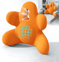Lumbar Support Pillow for Office Chair, Back Pillow Lumbar Support for Car, Chair, Sofa - Improve Lower Back Pain Relief & Sitting Posture, Memory Foam Back Cushion for Long Sitting (Orange)