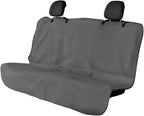 Car Towel Seat Cover, Waterproof Sweating Non-Slip Premium Soft Towel Carseat Protector, Universal Machine Washable Car Truck SUV Front Seat Cover for Gym Workout Beach Hiking (Gray, Rear)