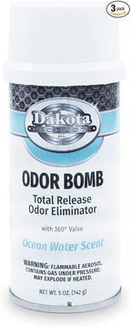 Dakota Odor Bomb Car Odor Eliminator - Ocean Water - 3 Pack