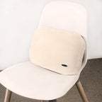 Beige Lumbar Support Pillow for Car Driving Seat Soft Latex Lower Back Support Relax Home Desk Office Accessories Chair Cushion Pain Relief
