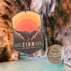 Outdoor Adventure Car Air Freshener 3 Pack Scented With Premium Essential Oils By Fresh Fresheners (Zion National Park)