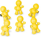 Little Joe 96402-6PK Vanilla Scent Car Air Freshener Vent Clip, Fights Odors for up to 45 Days, Long-Lasting Freshness, Cute Car Odor Eliminator, Pack of 6