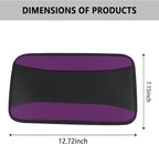 Stylish Car Center Console Cover,PU Leather Car Armrest Cover Prevent Scratches on Center Console,Universal Car Armrest Cushion Car Accessories Interior for Car SUV Truck (Purple)