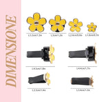 Flowers Air Vent Clips,Daisy Car Air Freshener,4pcs Yellow Flower Car Accessories for Women,Lavender Scent,Dashboard Decorations,Refillable Clips On Air Freshener