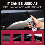 Car Black Plastic & Trim Restorer - Car Detailing Restorer Spray for Faded Plastic,Trim, Bumpers, Leather & Vinyl, Restores Original Black Color, Long-Lasting Shine & Protection, 500ML