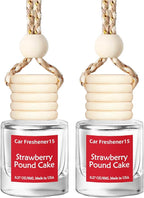 Hanging Car Air Freshener, Long Lasting Scent, Cute Air Fresheners for Women, 2 Pack Non-Toxic Essential Oil Diffuser, Made in USA