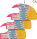 ulu Lagoon Hanging Car Air Freshener | Tropical Beach Coconut Surf Wax Scent Mini Wave | Long Lasting Car Freshener, Closet and Beyond | Made In USA | 3 Pack (80'S)