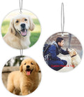 Custom Air fresheners with Picture - Personalized Photo Air Freshener for Car,Personalized Double Side Photo Text for Car Bathroom, Wardrobe Gifts for Boyfriend Men Women (Round, personalized)