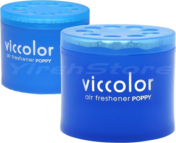 Viccolor Air Freshener 2 Packs Marine Squash Scent (fragrance of refreshing lemon lime squash and bracing sea wind), Stylish elegant design, Gracious Blue color