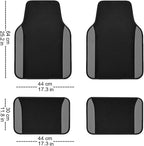 Flying Banner Car Seat Covers Front Seats Rear Bench Polyester car seat Protectors Easy installations Rear Bench Split Classic Man Lady Truck (Full Set - Low Back - Combo Pack, Black Gray)