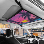 Sun Purple Sky Car Roof Storage Bag Car Seat Organizer Roof Storage Premium Car Seat Organizer One Size Inner Car Accessories