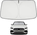 Proadsy 2026 Upgrade Front Windshield Sun Shade Foldable Sunshade Protector Custom Fit 2015-2021 C Class Accessories