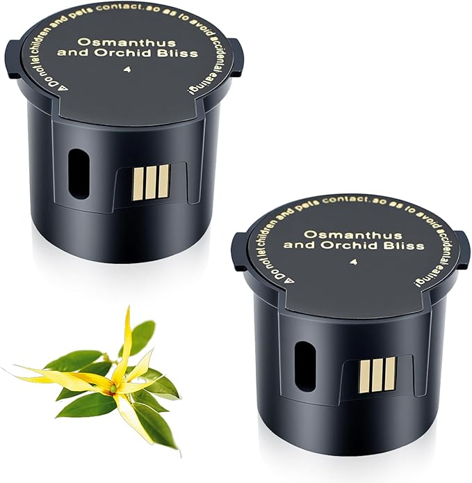 Smart Car Air Freshener Refill,2 Pack Refill For 4-6 Months,French Spice Made With Natural Plant Extracts,Refill Perfect for Intelligent Cloud Fragrance Machine. (Osmanthus Orchid)