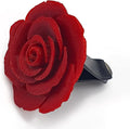 Air Freshener Blooming Rose for Car or Indoor, Realistic Stylish Detailed 3D Printing Plastic (eco PLA), Magnet and Clip (Car, Air-cleaner, Fridge, Microwave, Shelf) – Solution is not included