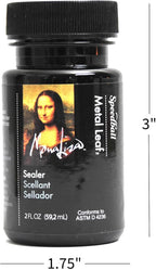 Speedball 10218 Mona Lisa Water-Based Sealer For Metal Leafing Projects – Clear, Fast Drying, Sealant - 2 Ounces
