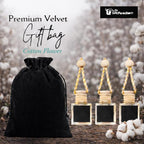 Gift Paradise® Cotton Flower Hanging Car Air Freshener – Set of 3 (10 ml Each) – Clean Cotton & Linen Scent Diffuser for Car, Closet & Office – Long-Lasting – Includes Premium Velvet Gift Bag