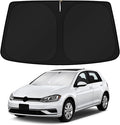 KUST Windshield Sun Shade for 2013-2020 2021 VW Volkswagen Golf GTI/e-Golf/Golf R Accessories Sunshade Sun Protector Foldable Block Your UV Rays