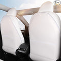 2 Pack Leather Seat Back Protector Custom for Tesla Model Y/3 Model S/X Accessories(Includes 2025 2026 Model Y & 2024-2026 Model 3 Highland), Seat Back Kick Protectors