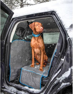 Kurgo Coast to Coast Hammock - Waterproof Backseat Dog Hammock for Full Coverage - Car Seat Protector with Rufftex Floor Guard - Durable Travel Gear - Stain Resistant - Heather Charcoal Grey