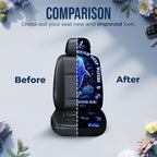 GENANY Bible Verse Car Seat Covers Set of 2, Sea Themed Breathable Front Seat Covers for Truck Sedan SUV, Christian Car Accessories, Christian Gift for Women Men
