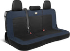 Cat MeshFlex Blue & Black Rear Seat Cover for Car – Durable Canvas & Mesh Design 60/40 Split Bench Protector for Cars, Trucks & SUVs – Back Seat Cover for Rear Bench – Interior Car Accessory