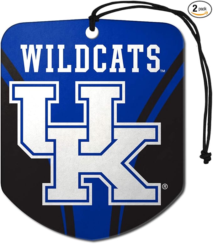 FANMATS University of Kentucky Air Freshener 2-pk 2.75” x 3.5” -"UK Logo & Wordmark2