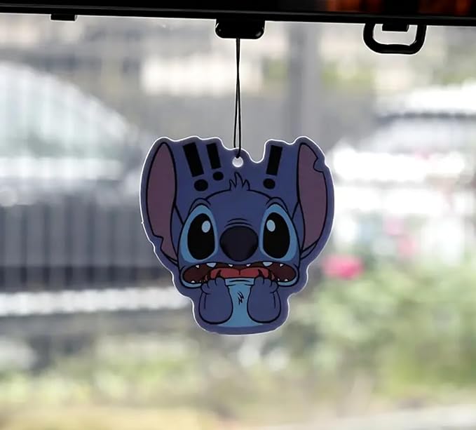 Rawan 4 Pack Car Air Freshener Cartoon, Accessories Cute for Women Girls And men Car, Funny Decor Hanging Fresheners Car Interior Room Decorations, for Christmas Gift. (D, Large)
