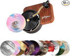 Record Player Car Air Freshener 12 Pieces Spinning Record Design Car Decoration Replaceable Gift for Music Lovers