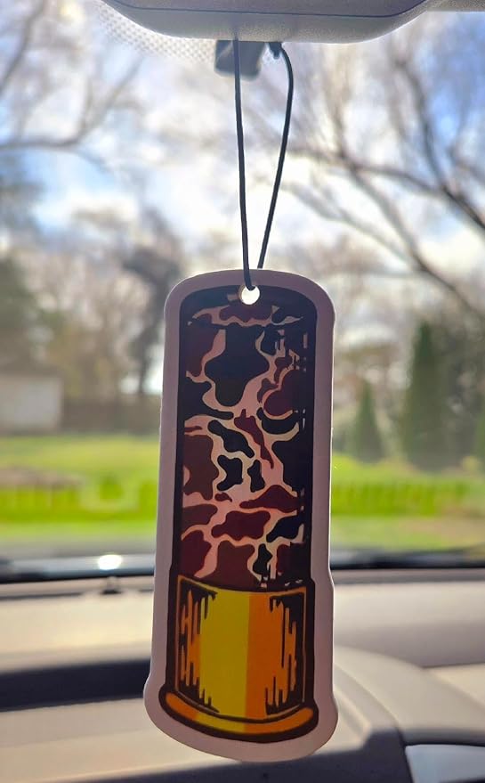 ThatsRad Car Air Freshener Duck Fly Fishing Fish Hunting Stocking Stuffer (One Size, Shotgun Shell/Leather Scent)
