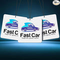 10-1000 Pcs Custom Air Fresheners with Picture - Personalized Photo/Logo/QR Code/Text, Bulk Promotional Car Gifts for Business Branding Events (A3-Square)