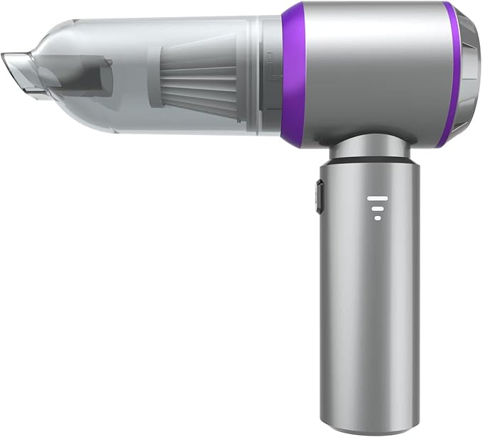 Car Vacuum Cleaner High Power 20000Pa – Cordless Handheld Mini Vacuum & Air Duster for Car Detailing, 3-Speed Brushless Motor, 6000mAh Battery (Upgraded Purple)