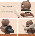 Pilot Car Air Outlet Fragrance Diffuser - Rotating Fan Leaf Car Perfume - Cute Cartoon Shape - Air Freshener with 2 Fragrances