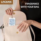 Lacama Blue Car Air Freshener 3Pcs, Watercolor Coquette Bow Love Cars Scents Air Freshener for Women Girls Gifts, Preppy Coquette Car Accessories Interior Mirror Decor Hanging