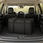 Bodaon Large 3-Pack Insulated Food Delivery Bag with hard bottom, XXXL Catering/Pizza Cooler Bags, Rideshare Delivery Bag, Thermal Cold/Hot Styrofoam Carrier for Travel/Shopping/Car