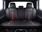 Tomatoman Tacoma Seat Covers Compatible with Toyota Tacoma 2005-2024 2025 2026 Truck Access Crew Double Extended Cab TRD Sport Offroad Limited SR5 V6 Airbag Compatible Car Cushions(Full Set/Black-Red)