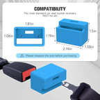 Morlike Silicone Seatbelt Secure Buckle Safety Cover Lock (BLUE2-2 PCAK)