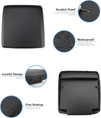 INTGET Center Console Cover for 2025 2026 Ford F150 Accessories Interior 2021 2022 2023 2024 Car Middle Arm Rest Armrest Lid Seat Cover Protector Elbow Cushion Pad(Black Stitches, 2021-2026)