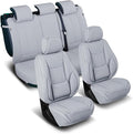 Coverland Custom Fit Car Seat Covers for Car Compatible with [2006-2020 Ford Fusion, 2016-2026 Toyota Prius] Premium Waterproof Non-Slip Interior Seat Protector [Full Set Gray - Size Chart X68]