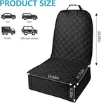 Dog Car Seat Cover, Waterproof & Scratchproof Dog Seat Protector, Pet Car Seat Cover Front Seat with Buckle and Padded, Universal Dog Seat Cover for Trucks, Cars, SUVs, MPVs