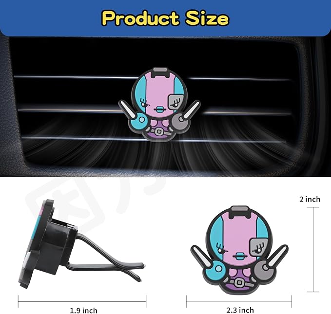 Air Vent Decoration - Cute Super Hero Decorative Vent Clip for Cars, Bedroom or Office [Nebula]