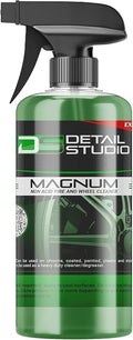 Magnum Wheel & Tire Cleaner, Effective Non-Acid One-Stop Tire Cleaner (Safe for All Types of Spokes, Chrome, Wire, and Clear Coated Wheels) (32 OZ)