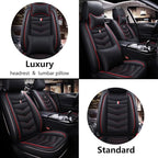 Car Seat Cover 2 Seats for Chevrolet Camaro 2000-2024, Durable Wear Resistant Waterproof Seat Covers, Breathable No Odor Premium Leather Vehicle Seat Covers.(Standard,Black)