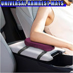 2PCS Car Elbow Pad Arm Rest Cover, Soft Armrest Cushion Pad for Arm Comfort Support, Anti-Scratch Auto Armrest Pillow Protector, Universal Car Interior Accessory for Most Vehicles (Purple)