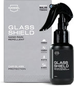 Nasiol GlasShield Nano Rain Repellent Spray Kit, Windshield&Glass Ceramic Coating, Super Hydrophobic to 30000 Miles, Super Easy Application Spray&Wipe, Clear Vision for Safe Driving, Easy Ice Removal