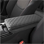 SXCY for 2025 2026 Toyota Prius Armrest Cover Pad for 2023-2026 Toyota Prius Accessories 2023 2024 2025 2026 Prius Center Console Cover w/Soft Cotton Cushion (Added-Pad w/Side Pockets)