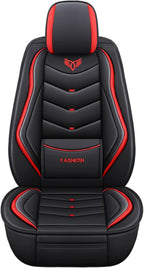 Car Seat Covers Full Set,Automotive seat Covers for Cars,Waterproof Leather seat Covers with Fixed Lumbar Support,Universal Fit for Most Cars,SUV,Trucks and Sedans