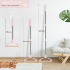 Carpet Rake for Pet Hair Removal, Reusable Pet Hair Removal Tool 56” Adjustable Long Handle Pet Hair Removal Broom, Cat Dog Hair Remover Carpet Brush Scraper for Rugs, Mats, Couch