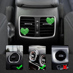 4PCS Bling Heart Air Vent Clips, Car Air Freshener for Women, Air Fresheners Diffuser Clip Charm, Car Air Conditioning Outlet Clip Decorative Accessory for Women Girls (Green, Style1)