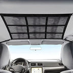Car Ceiling Cargo Net Pocket Car Roof Storage Organizer Elasticity Mesh Car Roof Storage Organizer 31x21 Car Camping Long Journey Storage Bag for Car SUV Tent Clothes Blankets ZHAZHAMO